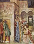 Fra Angelico St Lawrence Receiving the Church Treasures oil painting artist